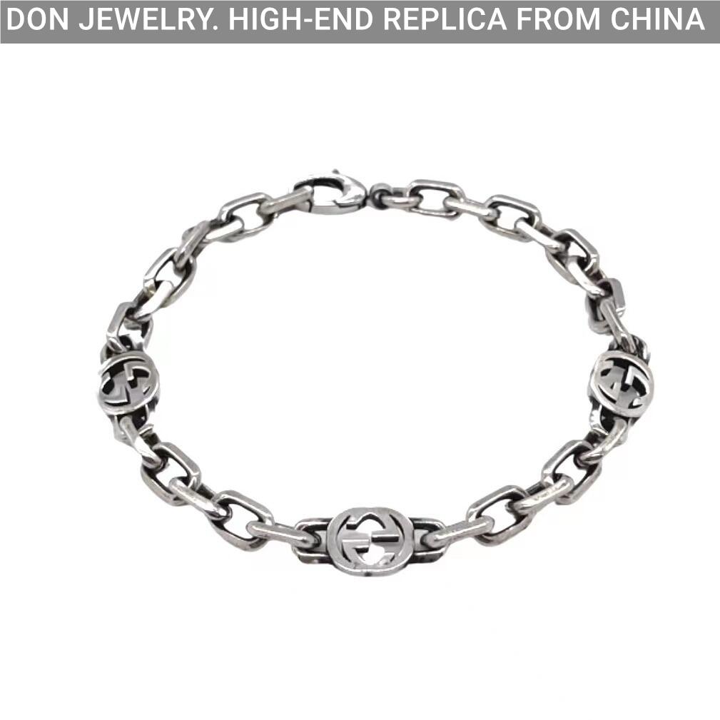 GUCCI Interlocking chain bracelet (thin)