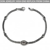 GUCCI Interlocking chain bracelet (thin 2.5mm)