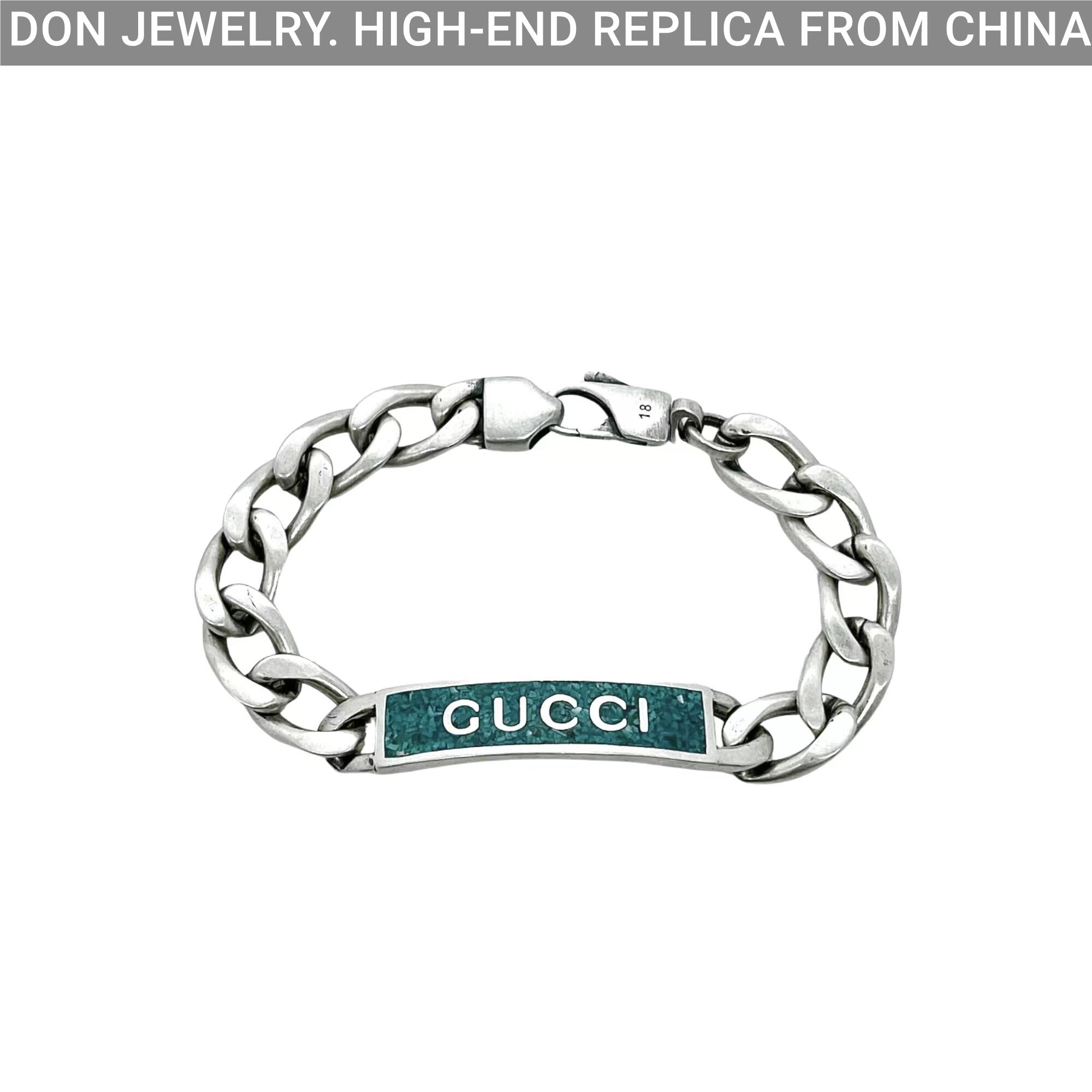 GUCCI Enamel chain bracelet