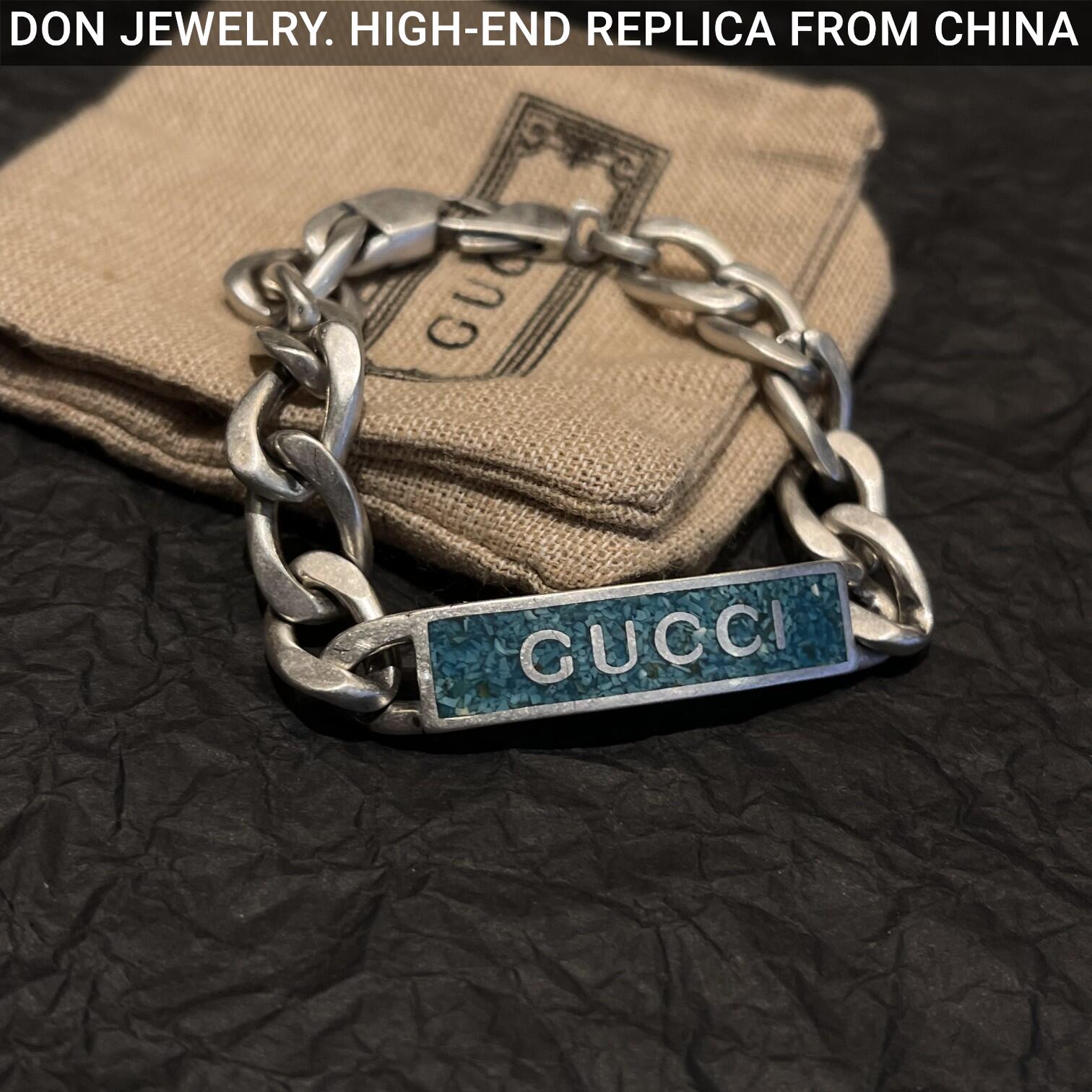 GUCCI Enamel chain bracelet