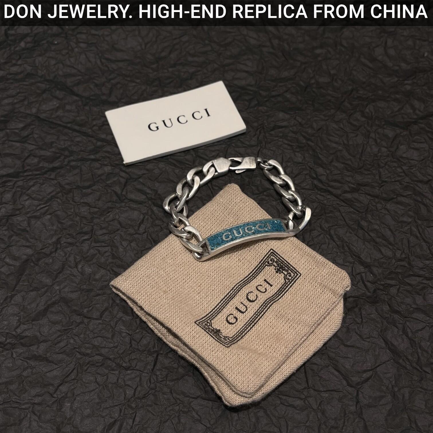 GUCCI Enamel chain bracelet