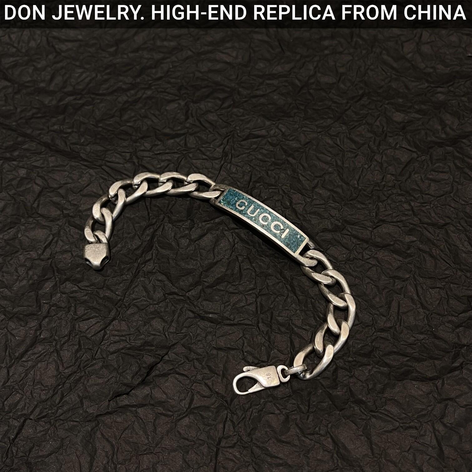 GUCCI Enamel chain bracelet