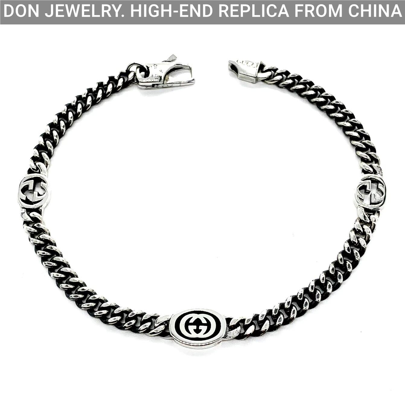 GUCCI Interlocking chain bracelet (thick 4mm)