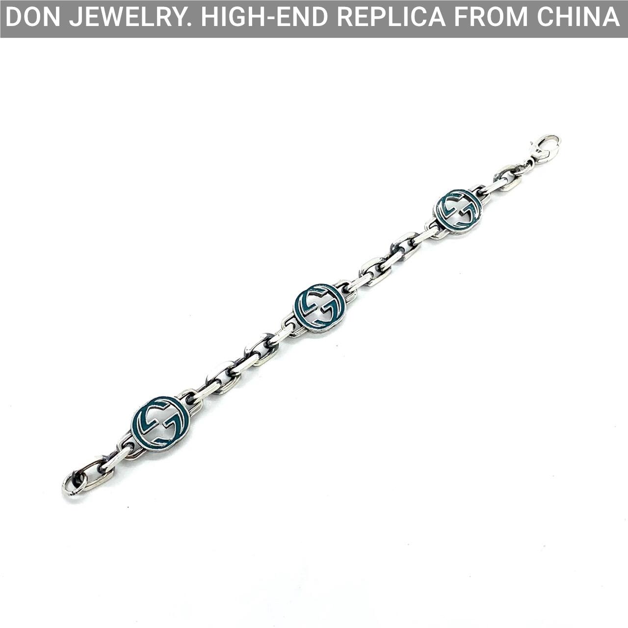 GUCCI Enamel chain bracelet