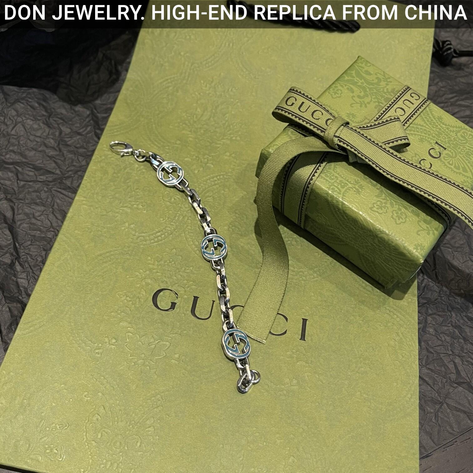 GUCCI Enamel chain bracelet