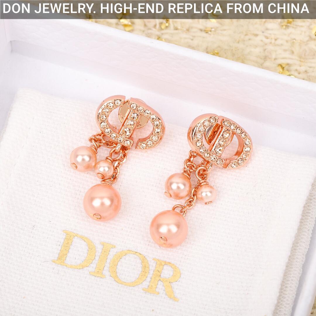 DIOR CD Navy earrings