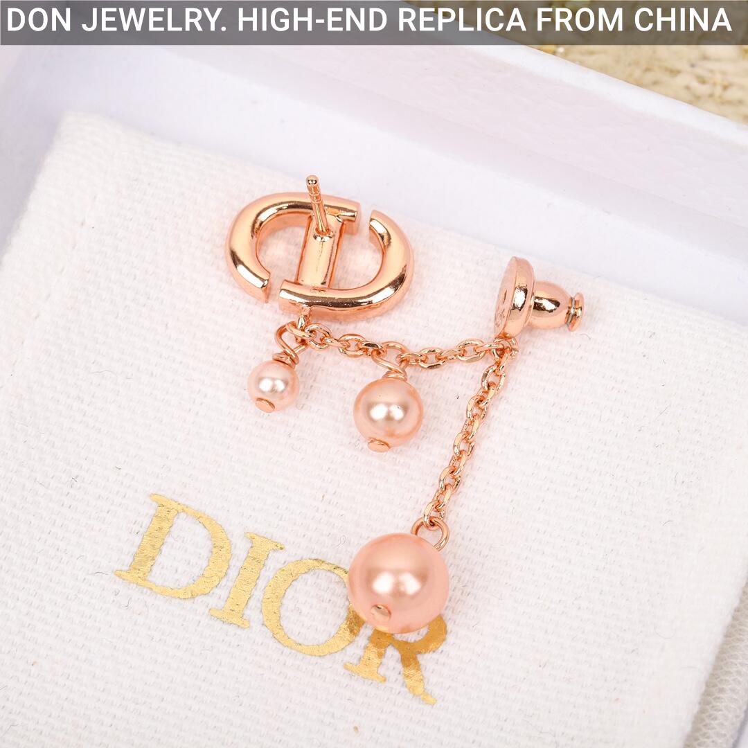 DIOR CD Navy earrings