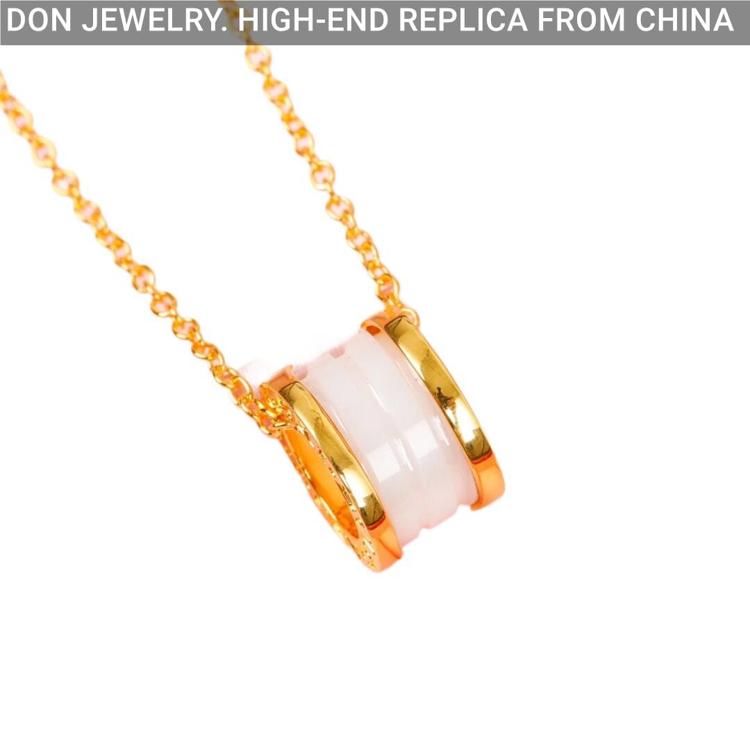 BVLGARI B.zero1 necklace (ceramic, yellow gold)