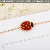 Van Cleef & Arpels Lucky Spring bracelet, closed wings ladybug