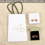 Van Cleef & Arpels Frivole earrings, 3 flowers, mini model