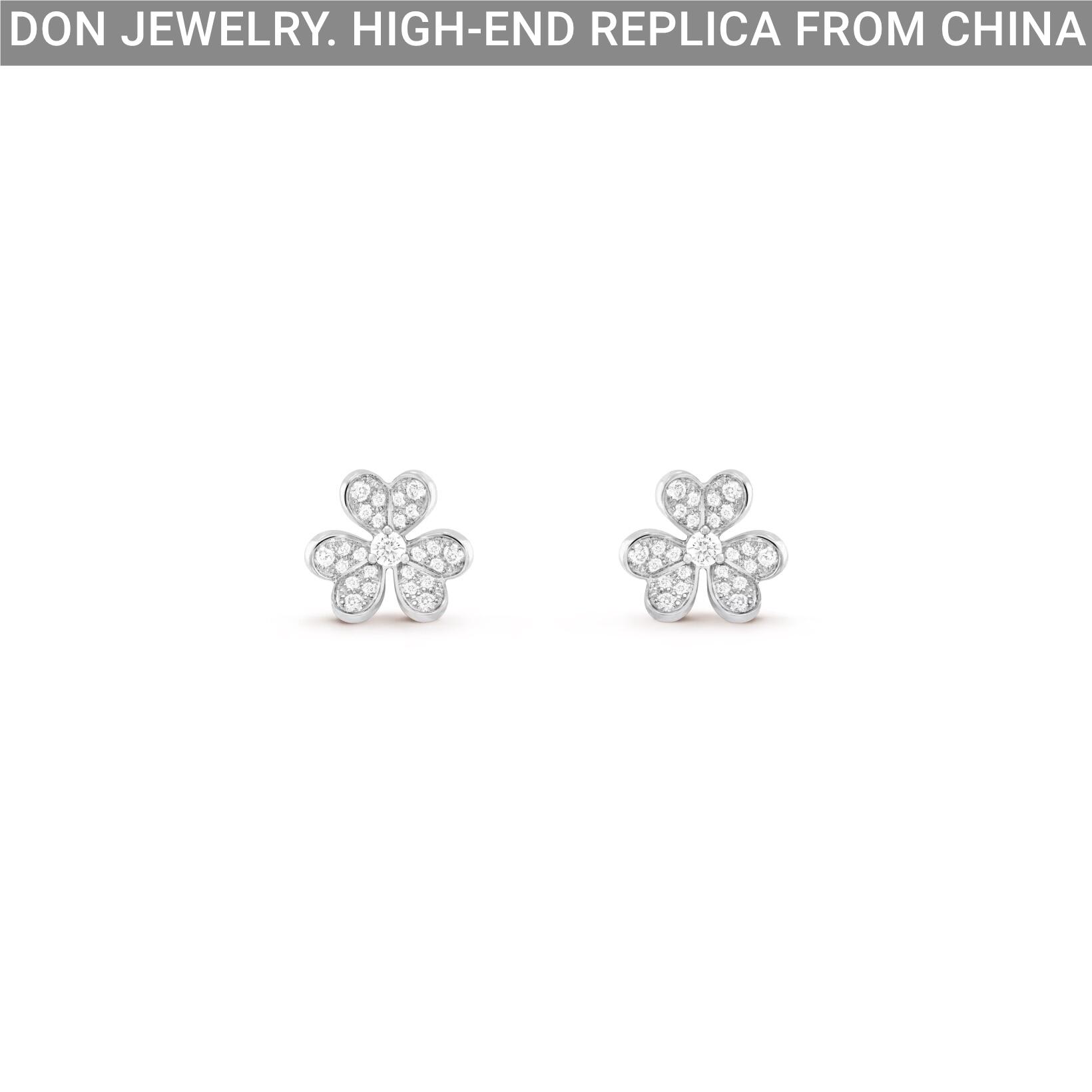 Van Cleef & Arpels Frivole earrings, mini model