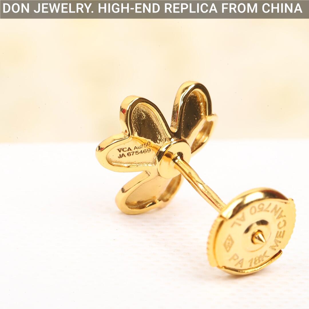 Van Cleef & Arpels Frivole earrings, mini model