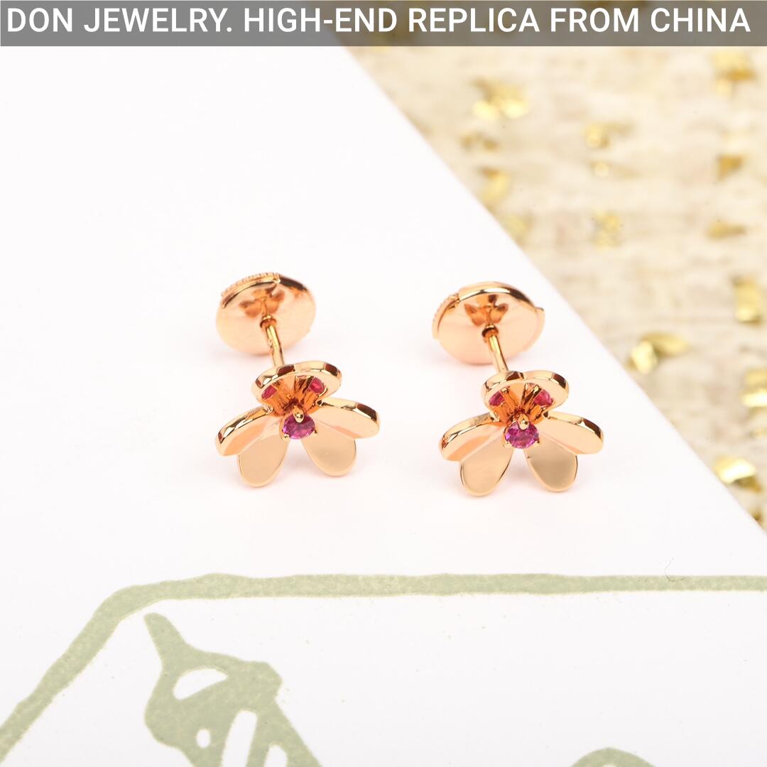 Van Cleef & Arpels Frivole earrings, mini model