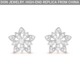 Van Cleef & Arpels Lotus openwork earrings, mini model