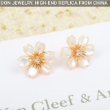 Van Cleef & Arpels Rose de Noël earrings, mini model