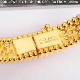 Van Cleef & Arpels Perlée diamonds bracelet, 3 rows, medium model