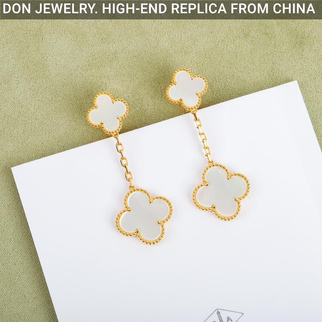 Van Cleef & Arpels Magic Alhambra earrings, 2 motifs