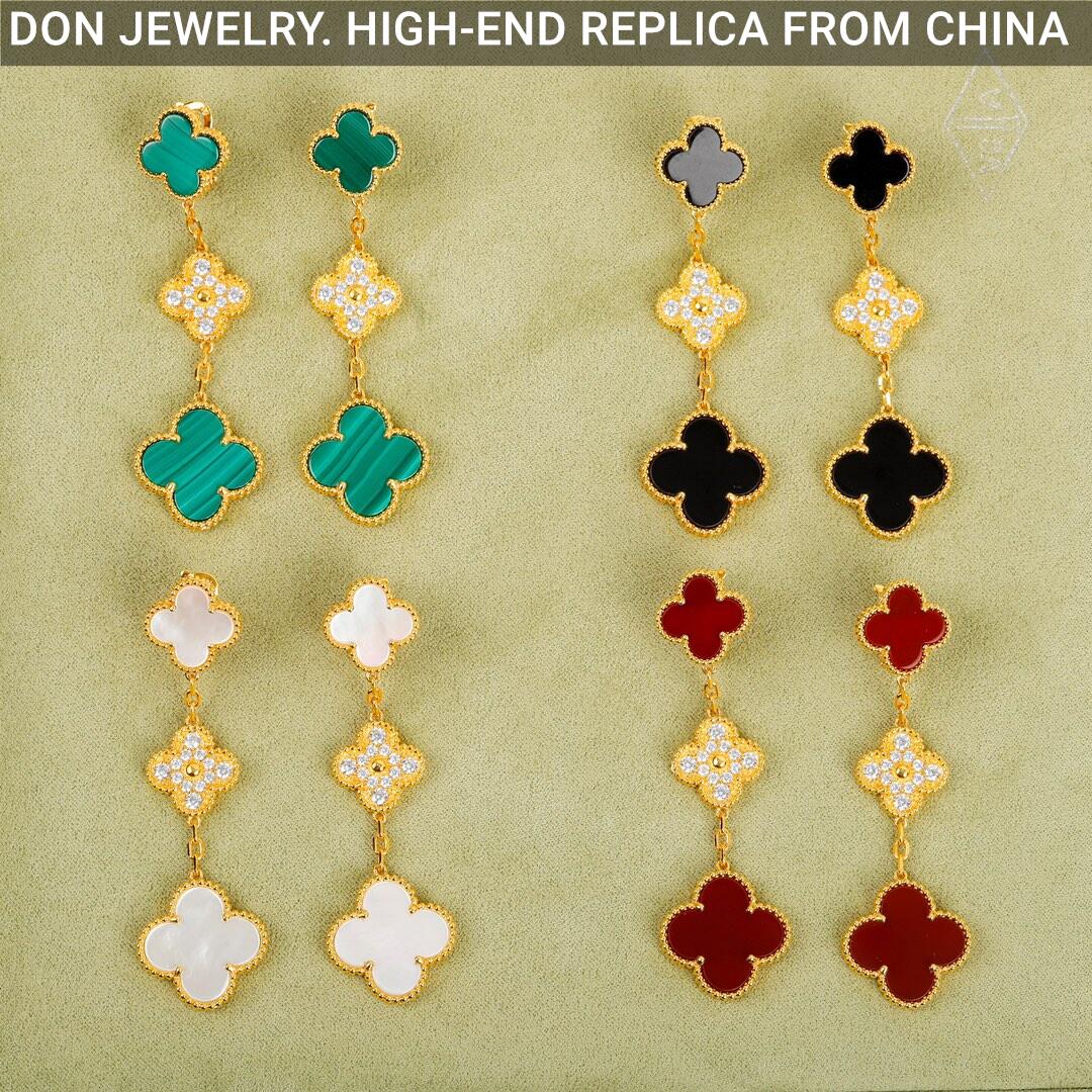 Van Cleef & Arpels Magic Alhambra earrings, 3 motifs