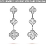 Van Cleef & Arpels Magic Alhambra earrings, 3 motifs