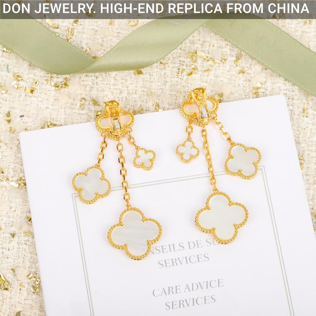 Van Cleef & Arpels Magic Alhambra earrings, 4 motifs