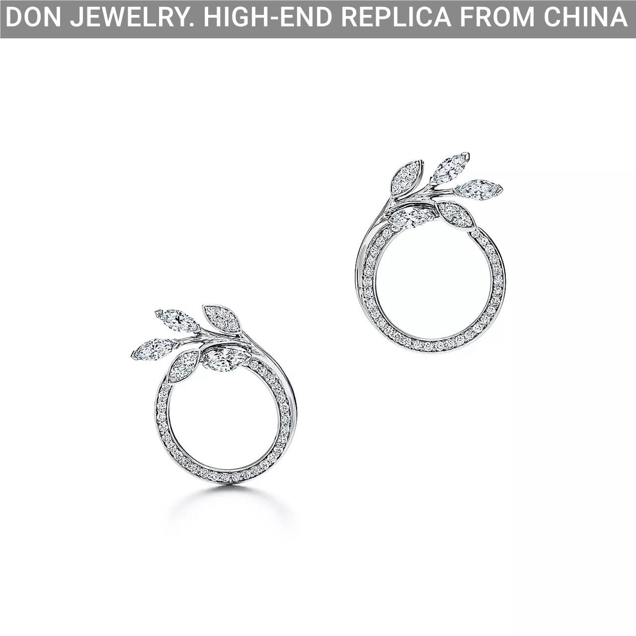 TIFFANY Victoria Diamond Vine Circle earrings