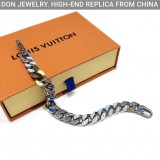 LOUIS VUITTON Patches chain bracelet / necklace