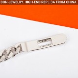 Hermes Kelly Gourmette bracelet, full diamonds