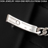 Hermes Kelly Gourmette bracelet, full diamonds