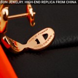 Hermes Chaine d'ancre Enchainee ear climber earrings